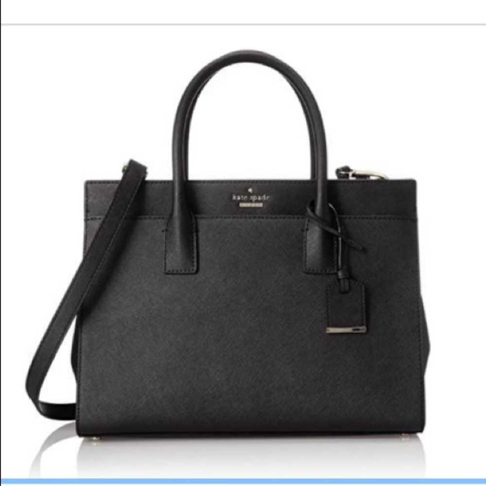 Kate Spade New York Candace Satchel Black Leather